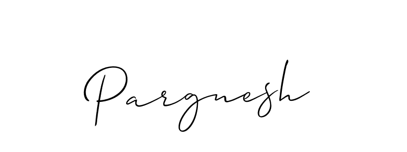 Create a beautiful signature design for name Pargnesh. With this signature (Allison_Script) fonts, you can make a handwritten signature for free. Pargnesh signature style 2 images and pictures png