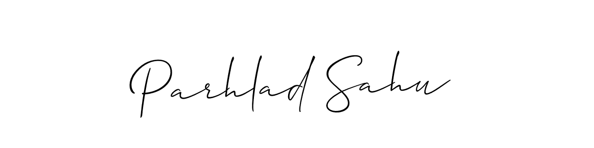 How to make Parhlad Sahu signature? Allison_Script is a professional autograph style. Create handwritten signature for Parhlad Sahu name. Parhlad Sahu signature style 2 images and pictures png