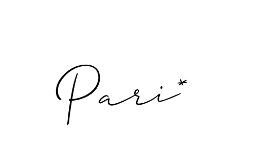 How to make Pari* name signature. Use Allison_Script style for creating short signs online. This is the latest handwritten sign. Pari* signature style 2 images and pictures png
