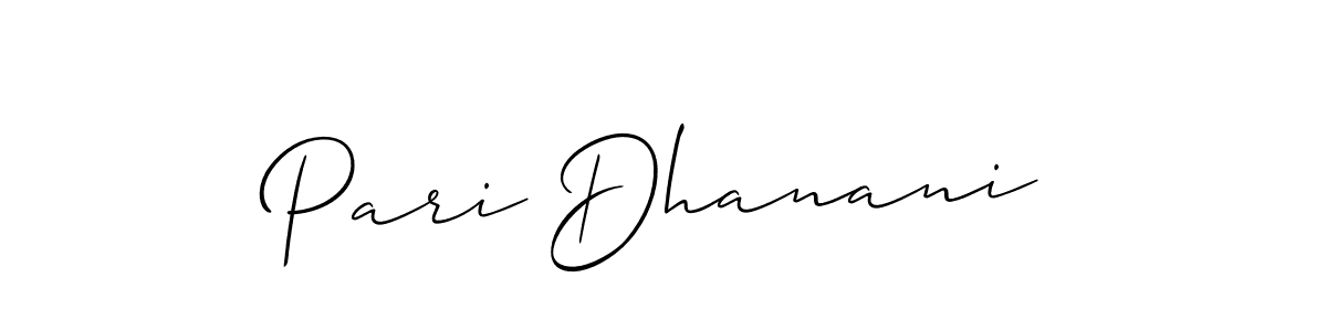 You can use this online signature creator to create a handwritten signature for the name Pari Dhanani. This is the best online autograph maker. Pari Dhanani signature style 2 images and pictures png