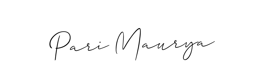 Once you've used our free online signature maker to create your best signature Allison_Script style, it's time to enjoy all of the benefits that Pari Maurya name signing documents. Pari Maurya signature style 2 images and pictures png