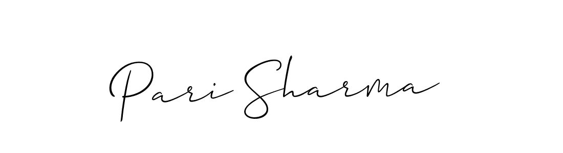 Best and Professional Signature Style for Pari Sharma. Allison_Script Best Signature Style Collection. Pari Sharma signature style 2 images and pictures png