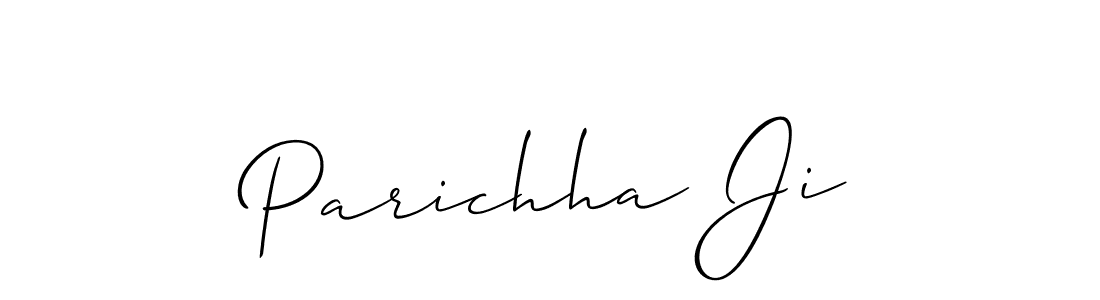 How to Draw Parichha Ji signature style? Allison_Script is a latest design signature styles for name Parichha Ji. Parichha Ji signature style 2 images and pictures png