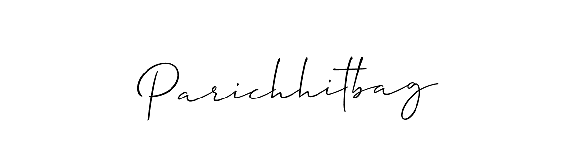 Design your own signature with our free online signature maker. With this signature software, you can create a handwritten (Allison_Script) signature for name Parichhitbag. Parichhitbag signature style 2 images and pictures png