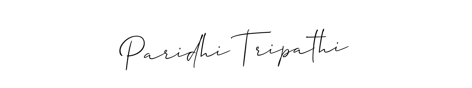 Allison_Script is a professional signature style that is perfect for those who want to add a touch of class to their signature. It is also a great choice for those who want to make their signature more unique. Get Paridhi Tripathi name to fancy signature for free. Paridhi Tripathi signature style 2 images and pictures png