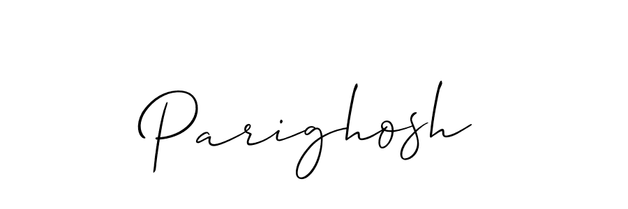 Also You can easily find your signature by using the search form. We will create Parighosh name handwritten signature images for you free of cost using Allison_Script sign style. Parighosh signature style 2 images and pictures png