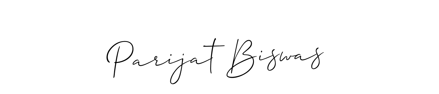 Parijat Biswas stylish signature style. Best Handwritten Sign (Allison_Script) for my name. Handwritten Signature Collection Ideas for my name Parijat Biswas. Parijat Biswas signature style 2 images and pictures png