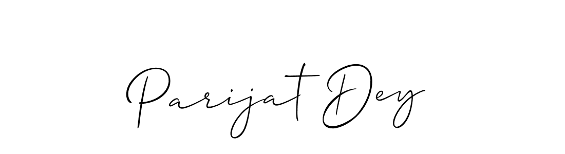 Also You can easily find your signature by using the search form. We will create Parijat Dey name handwritten signature images for you free of cost using Allison_Script sign style. Parijat Dey signature style 2 images and pictures png