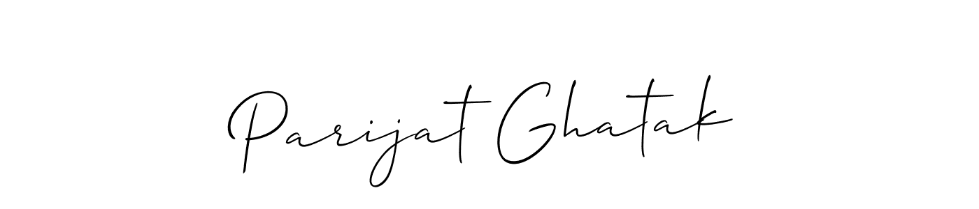 How to Draw Parijat Ghatak signature style? Allison_Script is a latest design signature styles for name Parijat Ghatak. Parijat Ghatak signature style 2 images and pictures png