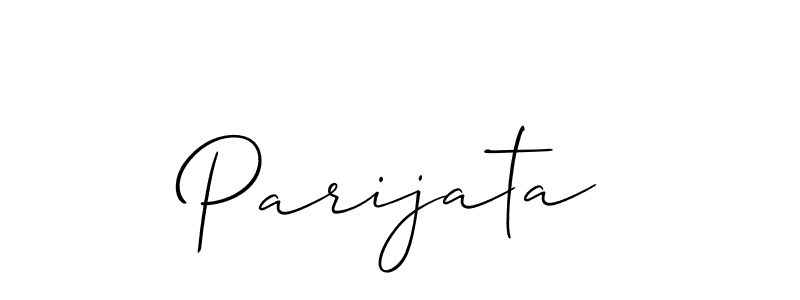 How to make Parijata signature? Allison_Script is a professional autograph style. Create handwritten signature for Parijata name. Parijata signature style 2 images and pictures png