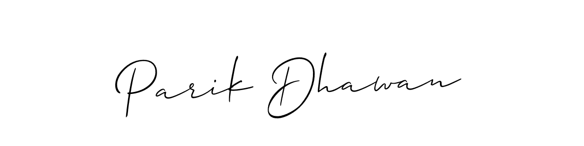Once you've used our free online signature maker to create your best signature Allison_Script style, it's time to enjoy all of the benefits that Parik Dhawan name signing documents. Parik Dhawan signature style 2 images and pictures png
