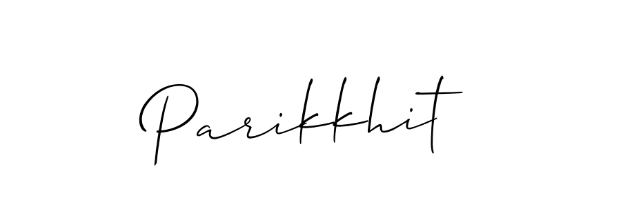 It looks lik you need a new signature style for name Parikkhit. Design unique handwritten (Allison_Script) signature with our free signature maker in just a few clicks. Parikkhit signature style 2 images and pictures png
