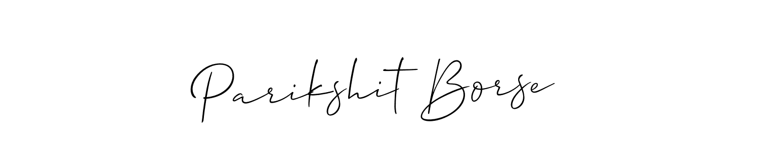 Also we have Parikshit Borse name is the best signature style. Create professional handwritten signature collection using Allison_Script autograph style. Parikshit Borse signature style 2 images and pictures png