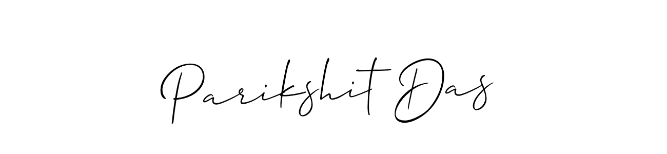 How to make Parikshit Das name signature. Use Allison_Script style for creating short signs online. This is the latest handwritten sign. Parikshit Das signature style 2 images and pictures png
