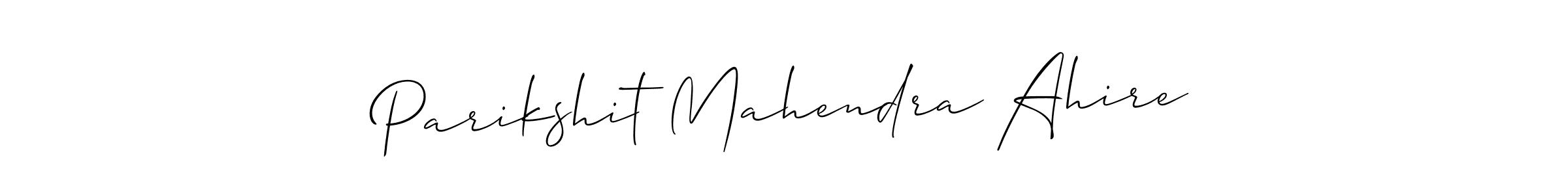 Allison_Script is a professional signature style that is perfect for those who want to add a touch of class to their signature. It is also a great choice for those who want to make their signature more unique. Get Parikshit Mahendra Ahire name to fancy signature for free. Parikshit Mahendra Ahire signature style 2 images and pictures png