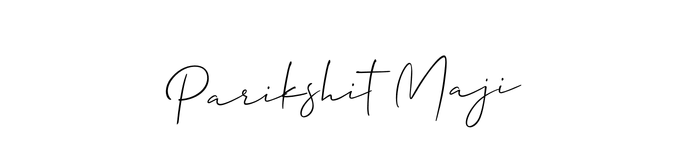 You should practise on your own different ways (Allison_Script) to write your name (Parikshit Maji) in signature. don't let someone else do it for you. Parikshit Maji signature style 2 images and pictures png