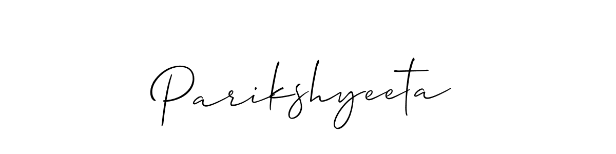Make a beautiful signature design for name Parikshyeeta. With this signature (Allison_Script) style, you can create a handwritten signature for free. Parikshyeeta signature style 2 images and pictures png