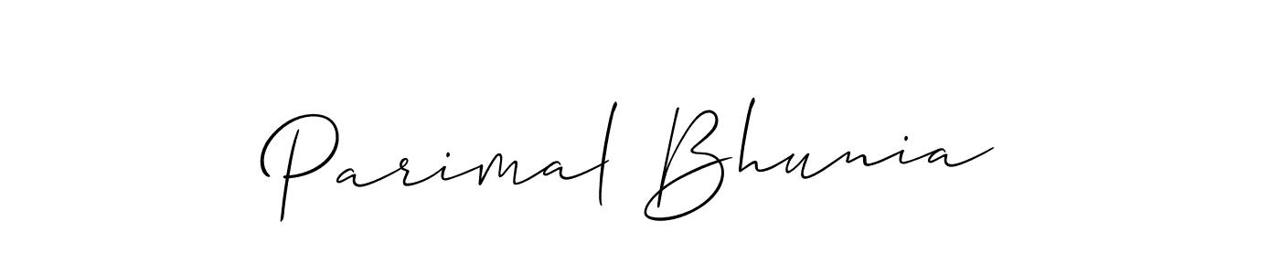How to Draw Parimal Bhunia signature style? Allison_Script is a latest design signature styles for name Parimal Bhunia. Parimal Bhunia signature style 2 images and pictures png