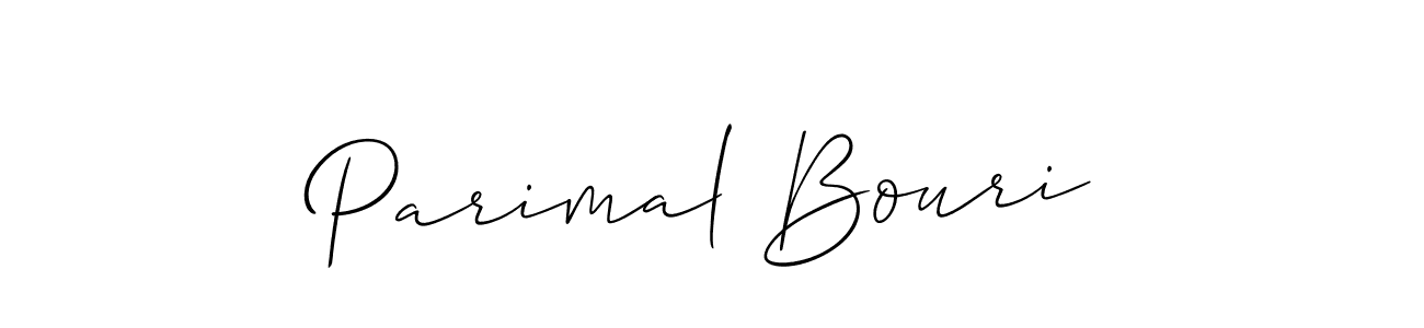 Make a beautiful signature design for name Parimal Bouri. With this signature (Allison_Script) style, you can create a handwritten signature for free. Parimal Bouri signature style 2 images and pictures png