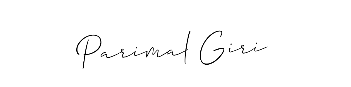 Create a beautiful signature design for name Parimal Giri. With this signature (Allison_Script) fonts, you can make a handwritten signature for free. Parimal Giri signature style 2 images and pictures png