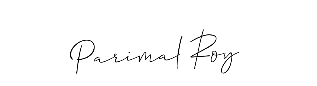 The best way (Allison_Script) to make a short signature is to pick only two or three words in your name. The name Parimal Roy include a total of six letters. For converting this name. Parimal Roy signature style 2 images and pictures png