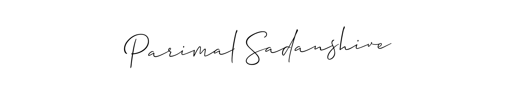 How to Draw Parimal Sadanshive signature style? Allison_Script is a latest design signature styles for name Parimal Sadanshive. Parimal Sadanshive signature style 2 images and pictures png