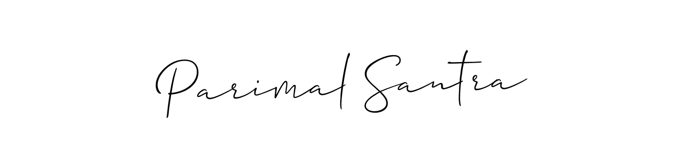 How to make Parimal Santra signature? Allison_Script is a professional autograph style. Create handwritten signature for Parimal Santra name. Parimal Santra signature style 2 images and pictures png