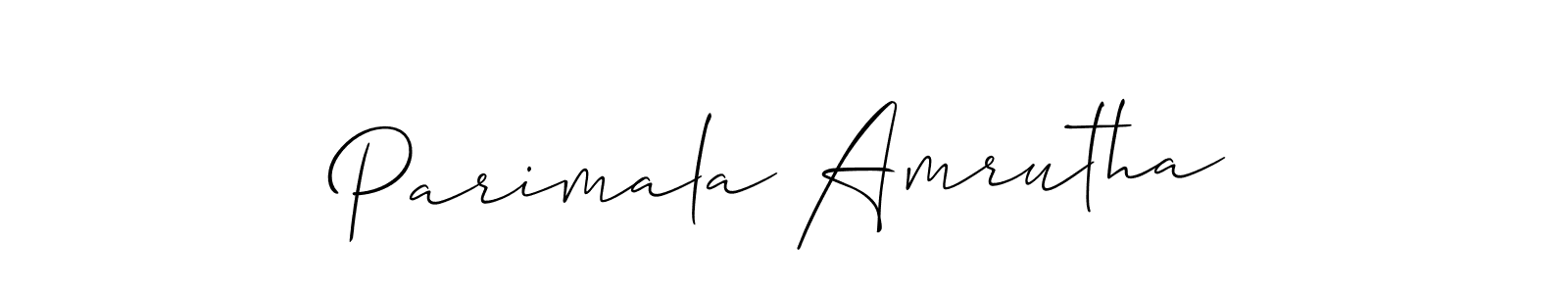 Best and Professional Signature Style for Parimala Amrutha. Allison_Script Best Signature Style Collection. Parimala Amrutha signature style 2 images and pictures png