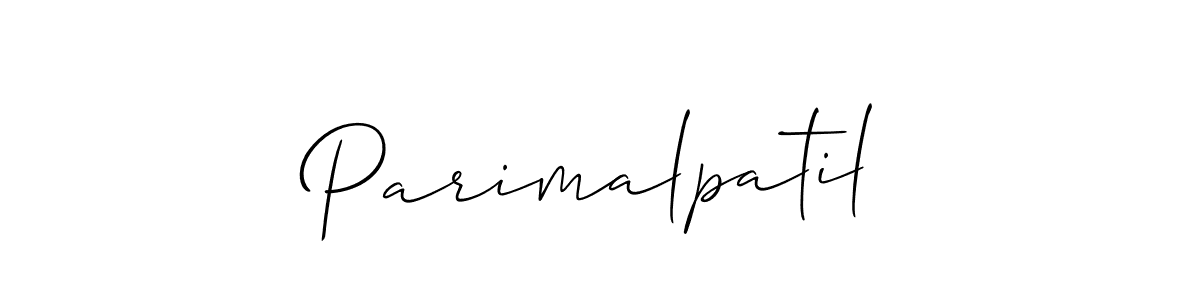 Design your own signature with our free online signature maker. With this signature software, you can create a handwritten (Allison_Script) signature for name Parimalpatil. Parimalpatil signature style 2 images and pictures png