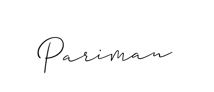 It looks lik you need a new signature style for name Pariman. Design unique handwritten (Allison_Script) signature with our free signature maker in just a few clicks. Pariman signature style 2 images and pictures png