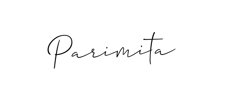 How to make Parimita signature? Allison_Script is a professional autograph style. Create handwritten signature for Parimita name. Parimita signature style 2 images and pictures png