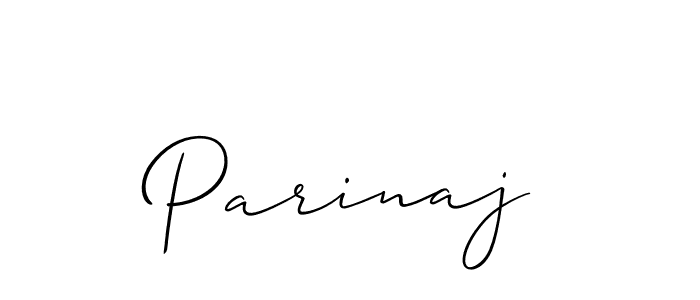 How to Draw Parinaj signature style? Allison_Script is a latest design signature styles for name Parinaj. Parinaj signature style 2 images and pictures png