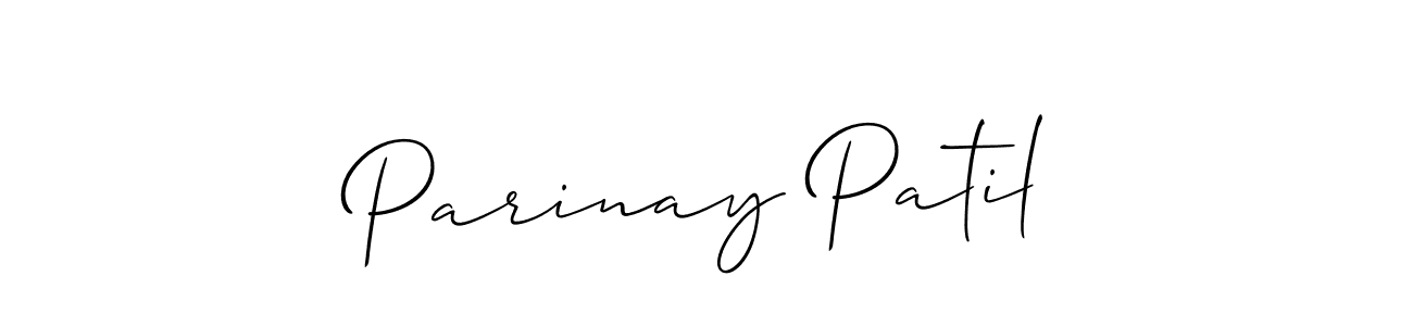 Also we have Parinay Patil name is the best signature style. Create professional handwritten signature collection using Allison_Script autograph style. Parinay Patil signature style 2 images and pictures png