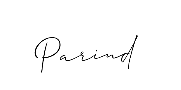 The best way (Allison_Script) to make a short signature is to pick only two or three words in your name. The name Parind include a total of six letters. For converting this name. Parind signature style 2 images and pictures png