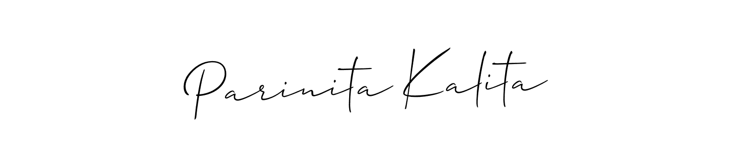 Also You can easily find your signature by using the search form. We will create Parinita Kalita name handwritten signature images for you free of cost using Allison_Script sign style. Parinita Kalita signature style 2 images and pictures png