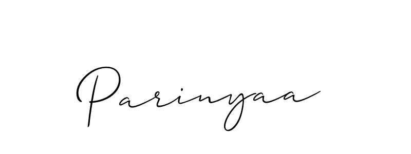 Make a beautiful signature design for name Parinyaa. Use this online signature maker to create a handwritten signature for free. Parinyaa signature style 2 images and pictures png