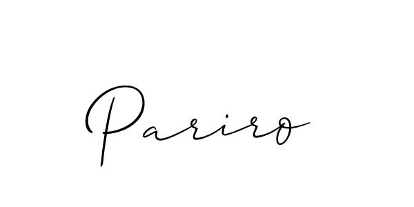 Once you've used our free online signature maker to create your best signature Allison_Script style, it's time to enjoy all of the benefits that Pariro name signing documents. Pariro signature style 2 images and pictures png