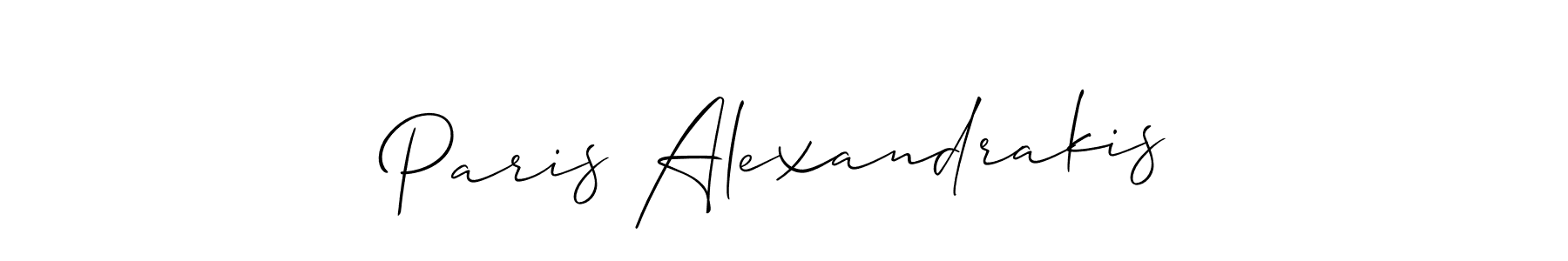 This is the best signature style for the Paris Alexandrakis name. Also you like these signature font (Allison_Script). Mix name signature. Paris Alexandrakis signature style 2 images and pictures png