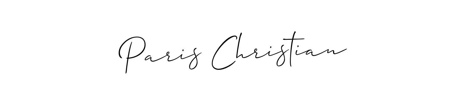 Best and Professional Signature Style for Paris Christian. Allison_Script Best Signature Style Collection. Paris Christian signature style 2 images and pictures png