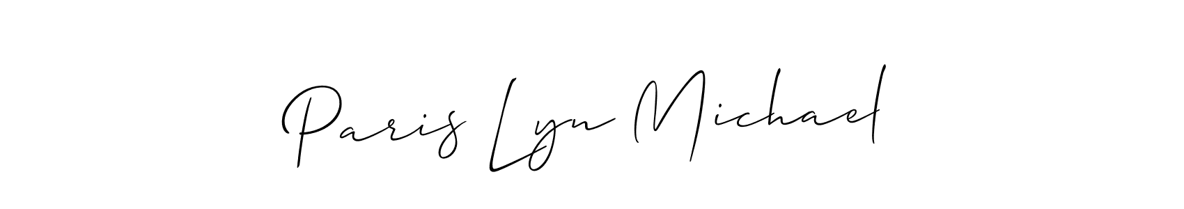 Once you've used our free online signature maker to create your best signature Allison_Script style, it's time to enjoy all of the benefits that Paris Lyn Michael name signing documents. Paris Lyn Michael signature style 2 images and pictures png