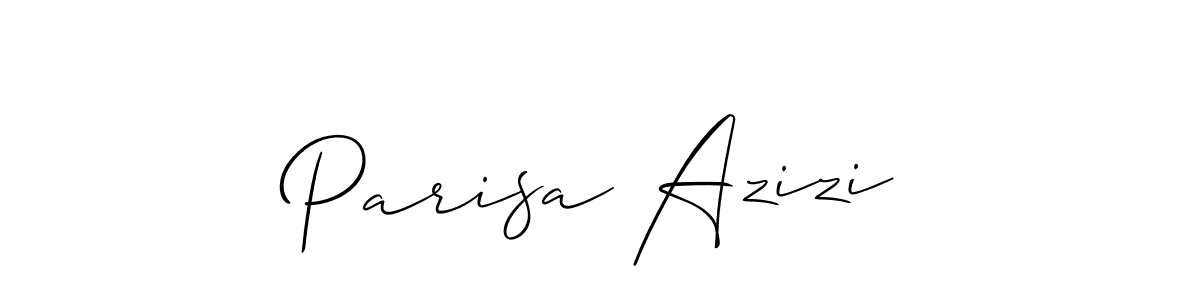 Parisa Azizi stylish signature style. Best Handwritten Sign (Allison_Script) for my name. Handwritten Signature Collection Ideas for my name Parisa Azizi. Parisa Azizi signature style 2 images and pictures png