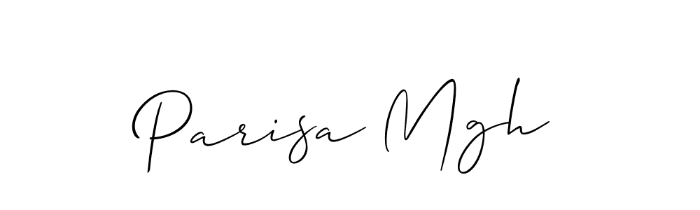 Best and Professional Signature Style for Parisa Mgh. Allison_Script Best Signature Style Collection. Parisa Mgh signature style 2 images and pictures png