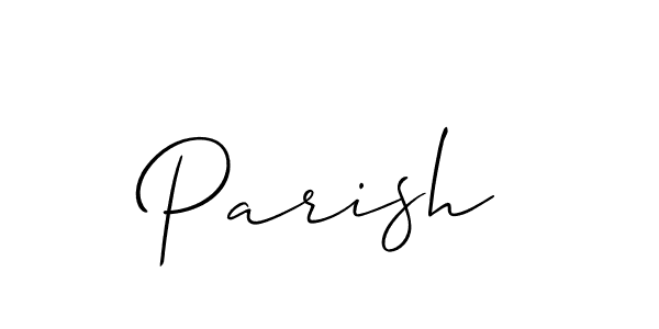 Create a beautiful signature design for name Parish. With this signature (Allison_Script) fonts, you can make a handwritten signature for free. Parish signature style 2 images and pictures png