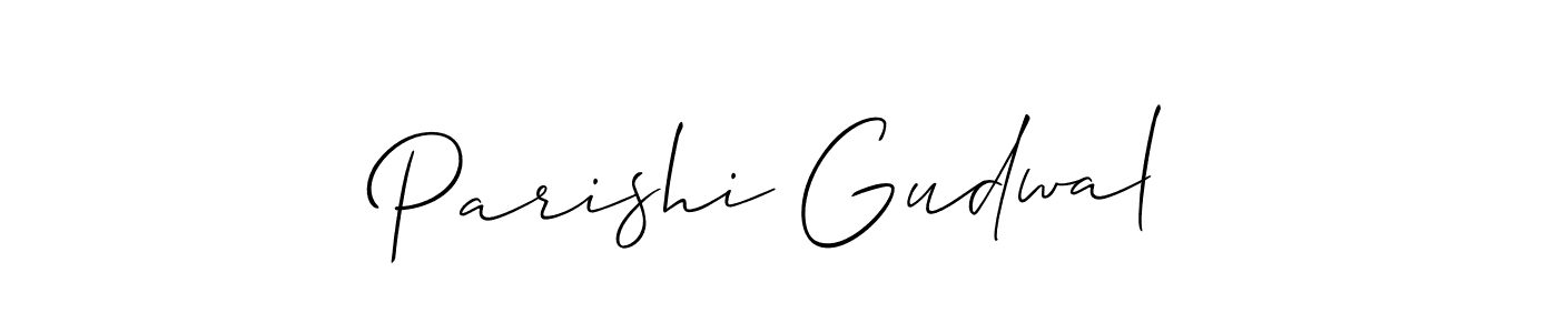 Make a beautiful signature design for name Parishi Gudwal. Use this online signature maker to create a handwritten signature for free. Parishi Gudwal signature style 2 images and pictures png