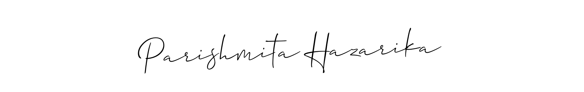 Parishmita Hazarika stylish signature style. Best Handwritten Sign (Allison_Script) for my name. Handwritten Signature Collection Ideas for my name Parishmita Hazarika. Parishmita Hazarika signature style 2 images and pictures png