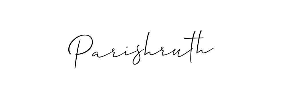 Parishruth stylish signature style. Best Handwritten Sign (Allison_Script) for my name. Handwritten Signature Collection Ideas for my name Parishruth. Parishruth signature style 2 images and pictures png