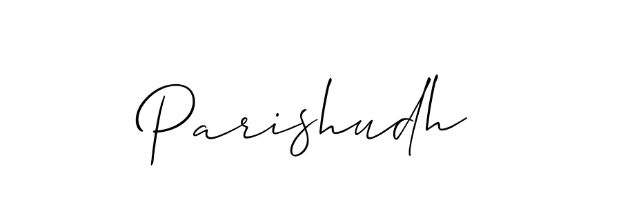 You can use this online signature creator to create a handwritten signature for the name Parishudh. This is the best online autograph maker. Parishudh signature style 2 images and pictures png