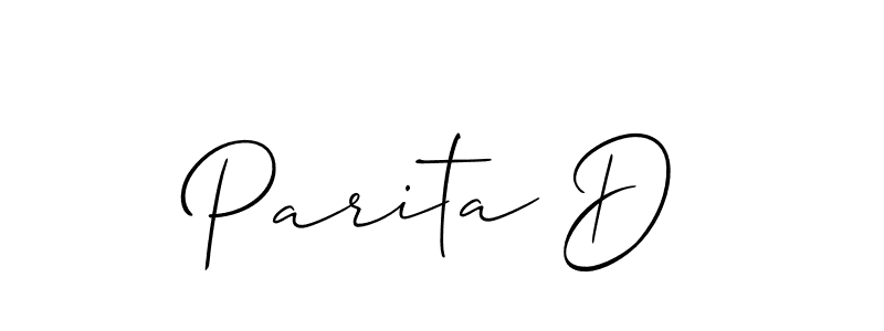 Best and Professional Signature Style for Parita D. Allison_Script Best Signature Style Collection. Parita D signature style 2 images and pictures png
