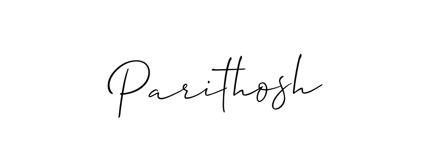 How to make Parithosh signature? Allison_Script is a professional autograph style. Create handwritten signature for Parithosh name. Parithosh signature style 2 images and pictures png