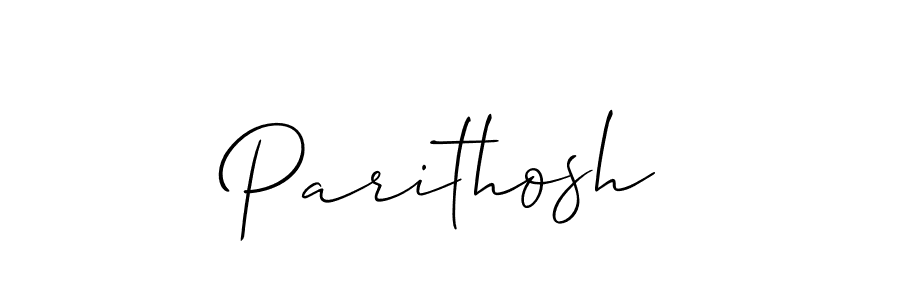 Make a beautiful signature design for name Parithosh. With this signature (Allison_Script) style, you can create a handwritten signature for free. Parithosh signature style 2 images and pictures png